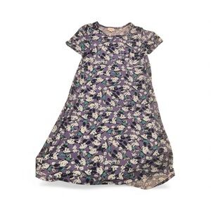LulaRoe Purple Dress with Mickey Mouse Cartoon Print Disney